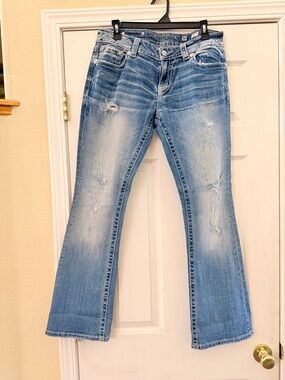 Miss Me Distressed Bootcut Jeans